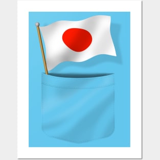 Pocket Japanese Flag Posters and Art